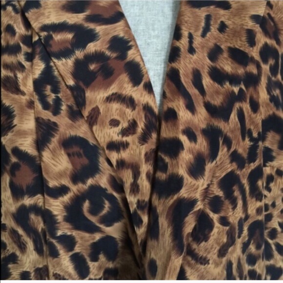 Nikimoto Leopard Print Blazer S M XL - Picture 3 of 3
